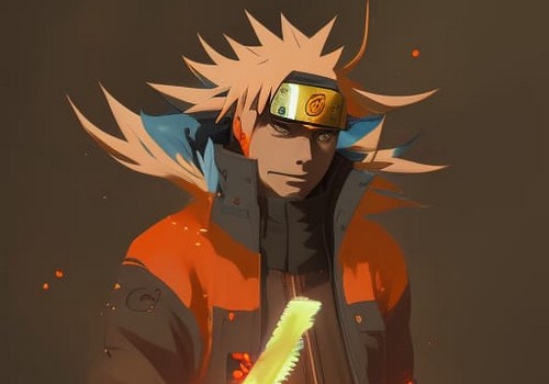 Illustration Naruto Shippuden réalisée par: IA